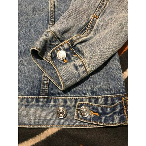 PACSUN Classic Fit Denim Dark Wash Jacket Medium Men - Picture 5 of 7